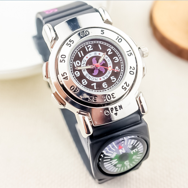 New Hong Kong commemorative watch for teenagers children watch boys luminous pointer quartz watch for primary and secondary school students