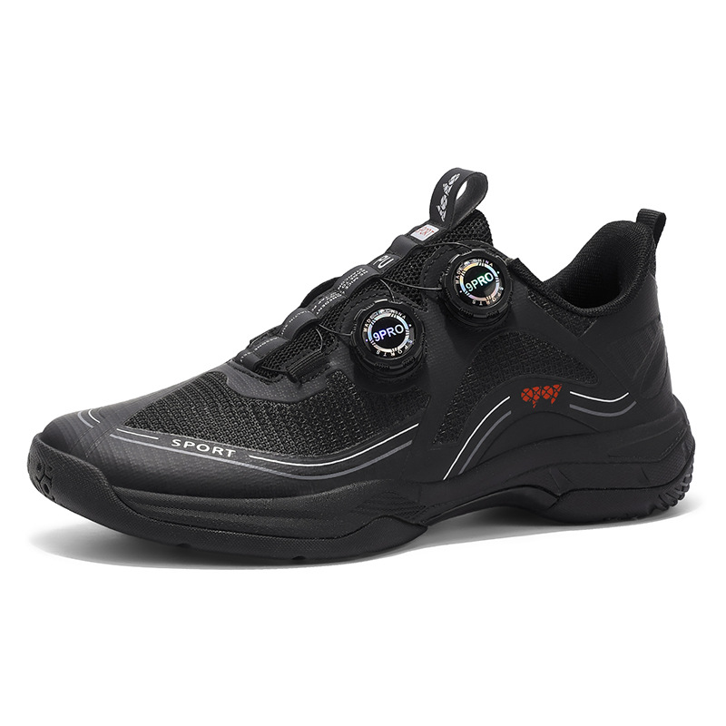 Zapatos de bádminton profesionales de placa de carbono base abrazadera de goma giratoria en stock de placa de carbono zapatos de bádminton