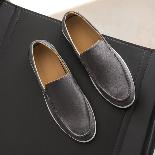 Pure Original Italian Pumps Flat Business Casual Loafers Men's Shoes with Comfort Feel B-3