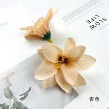 仿真重瓣小百合花朵批发 diy头饰簪花材料包配件婚礼堂花墙小摆件