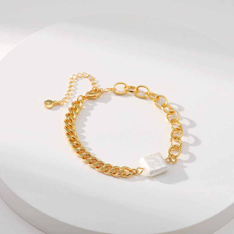 Simple Style Geometric Copper Plating Bracelets 1 Piece