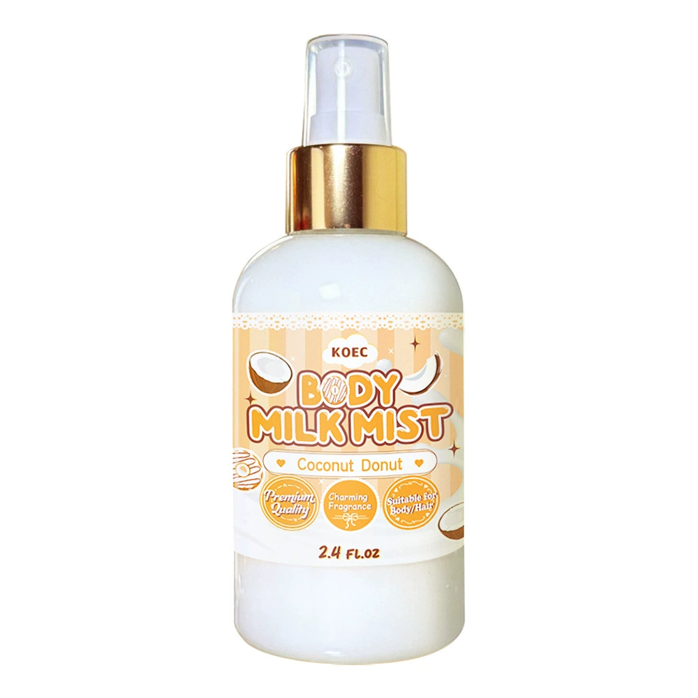 Крем‑парфюм‑спрей KOEC Body Milk Mist, аромат кокоса, стойкий, 2.4 fl.oz
