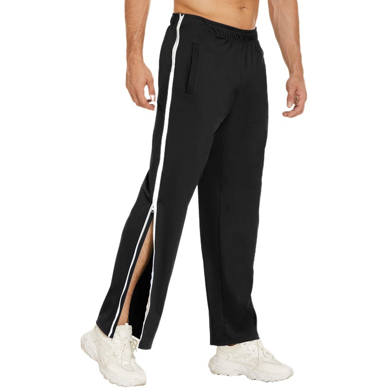 Men's Fashion Brand Sports Zipper Pants Loose Sweatpants Training Seconds Basketball Pants