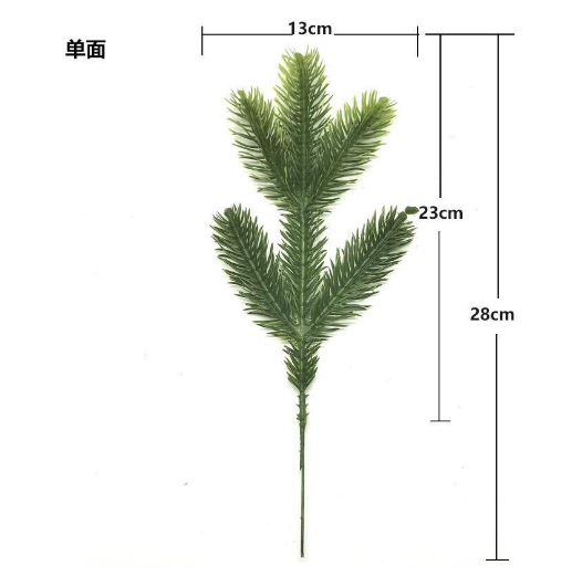 Decoraciones de Navidad hojas verdes ramas agujas de pino ramas árbol de Navidad guirnalda colgante de pared hecho a mano accesorios de bricolaje decoraciones