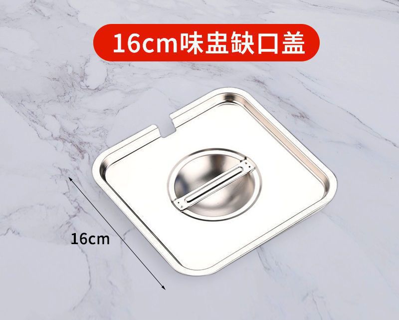 Jarra de condimento de acero inoxidable con tapa de cocina cuenca de cerdo barril cuadrado caja de condimento de almacenamiento comercial condimento tarro