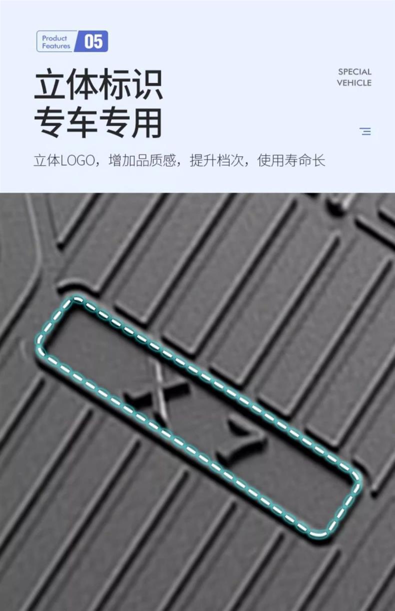 BMW x7 special trunk mat tpe waterproof storage box car supplies modification accessories BMW x7 tail box mat