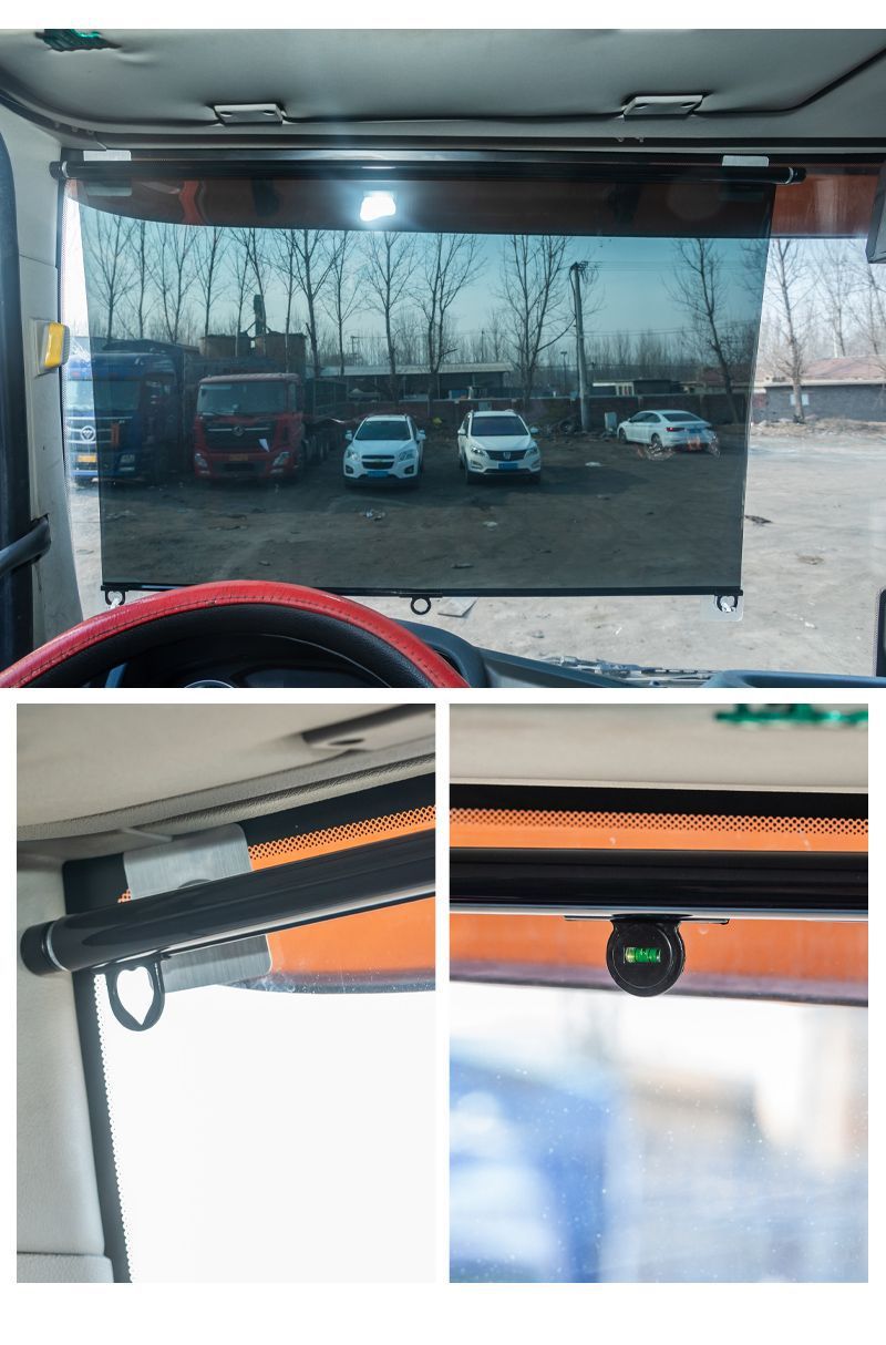 Sunshade Curtains for Trucks, Buses, Passenger Cars, and Tricycles; Sun Protection and Heat Insulation for the Driver's Front Windshield