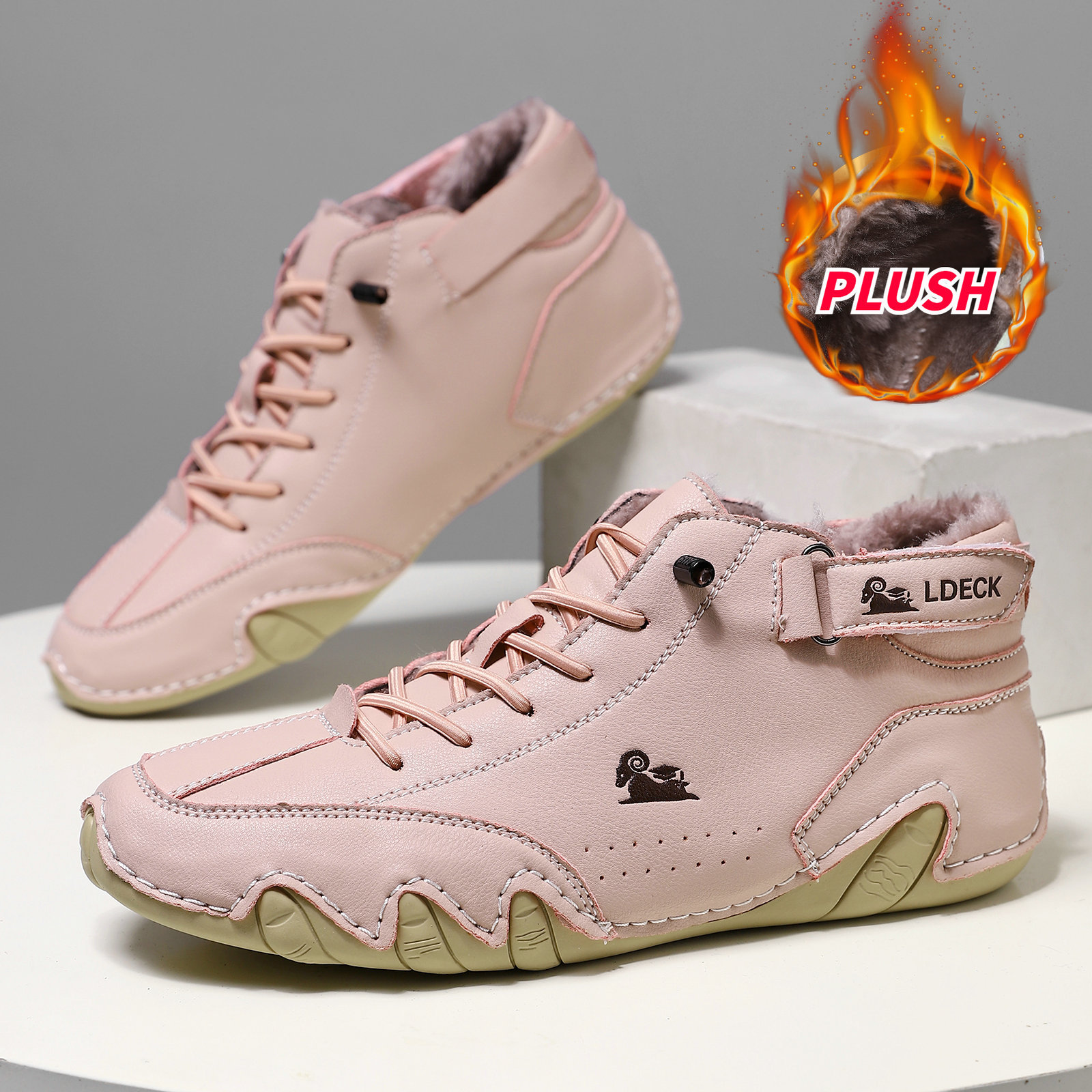 Winter Fleece-Lined Martin Boots Plus Size Octopus Men's Warm Cotton Shoes High-Top Men's Sports Casual Shoes_vogvips.com