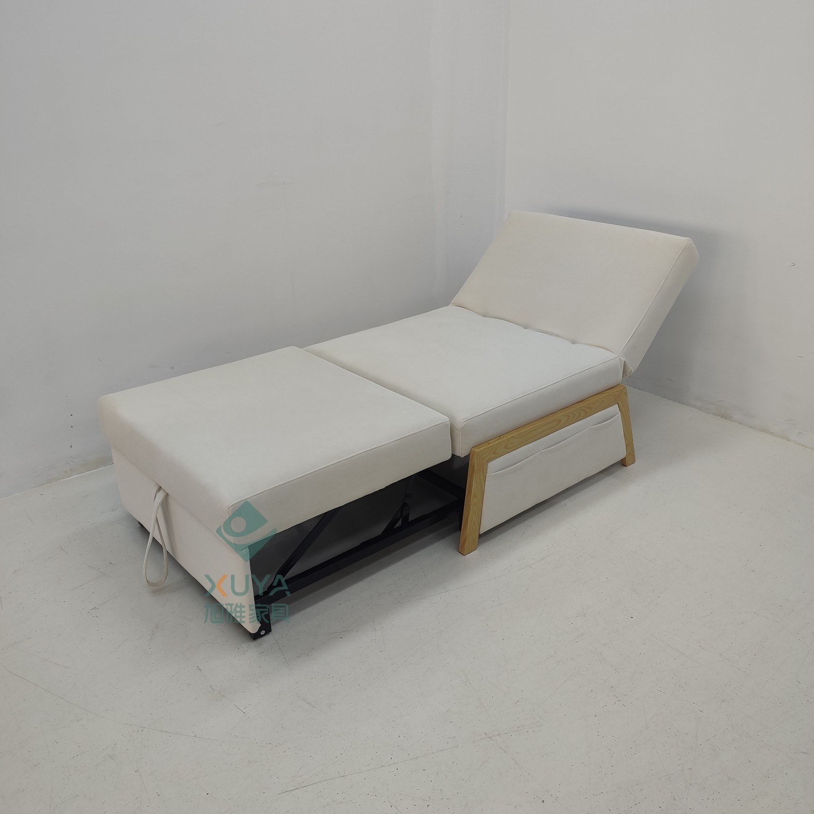 Sofá cama de una sola persona plegable multifuncional, sala de estar balcón, almuerzo sin lavado, sofá cama de tela de tecnología