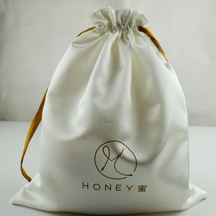 Satin Drawstring Storage Bag, Silk Drawstring Logo Toy Bag, Dust Bag, Shoe Bag, Drawstring Closure, Portable