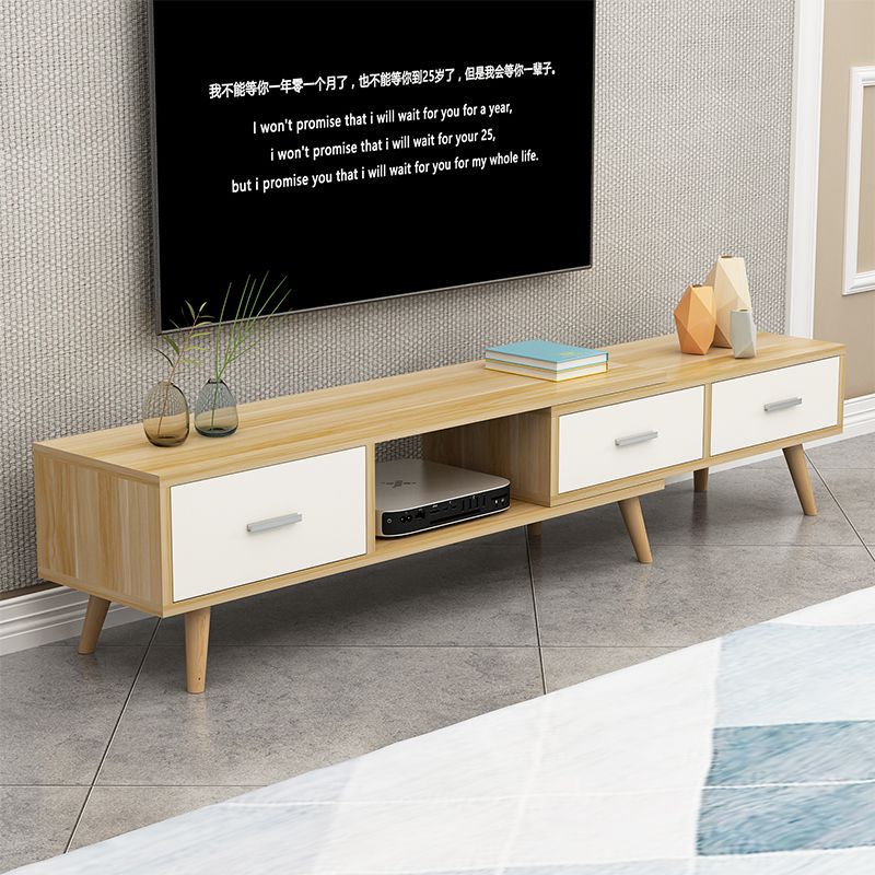 Modern Minimalist Tv Cabinet Light Luxury Small Apartment Home Living Room Bedroom Simple Retractable Tv Cabinet Combination Coffee Table