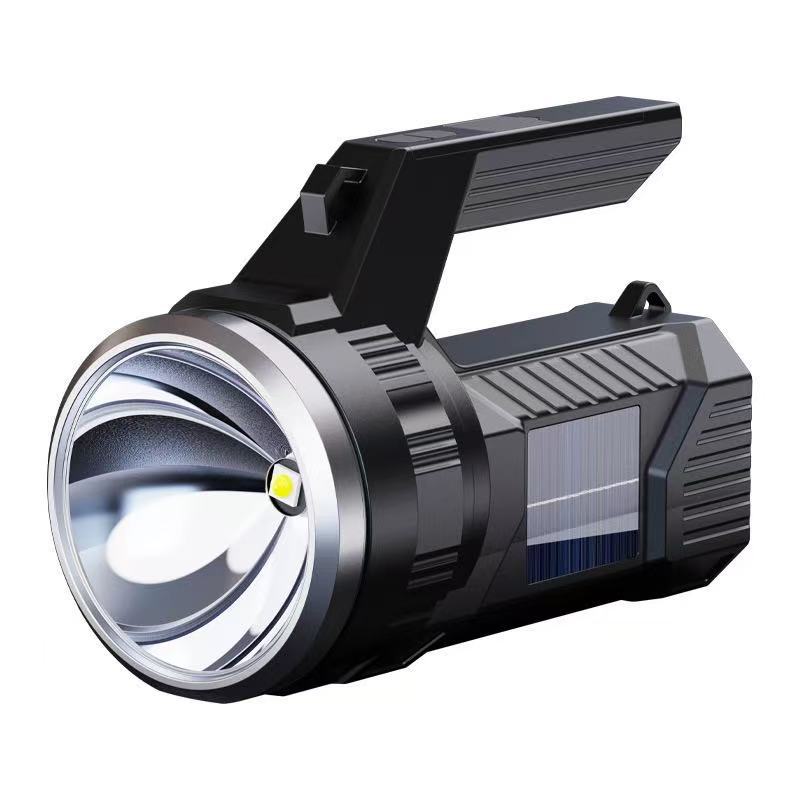 Linterna a prueba de explosiones carga de larga duración luz brillante luz solar portátil al aire libre luz de doble luz roja y blanca