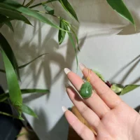 Jinyutang Синьцзян Hetian Jade 18-каратное золото инкрустированное ледяное солнце зеленое маленькое и изысканное 20/15/10