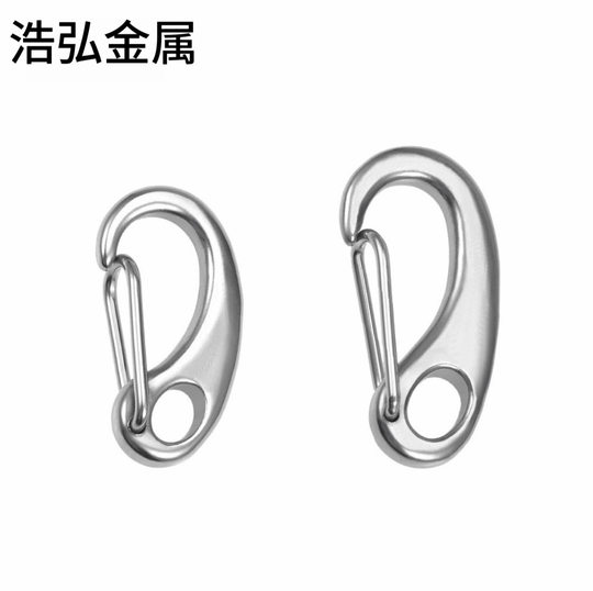 Wholesale 304316 Stainless Steel Egg-shaped Spring Buckle, Lobster Hook, Egg-shaped Shackle, Steel Wire Rope Quick-hang Shackle