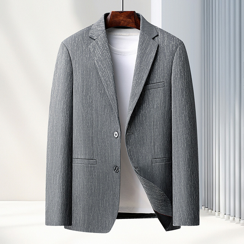Spring and Autumn New Men's Suit Jacket Fashion Trendy Casual Suit Top Men's Slim-fit Ironing-free All-match Single Western