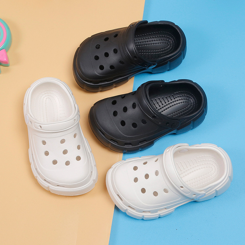 Children's shoes。兒童光板洞洞鞋女2024年夏季新款拖鞋男娃