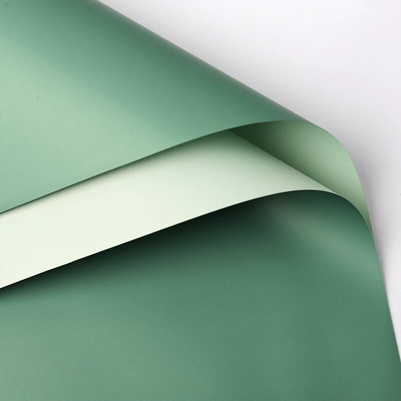 Papel de regalo Ouya de dos colores, papel para envolver flores, papel de embalaje para floristería, papel impermeable para envolver ramos de flores, materiales al por mayor.