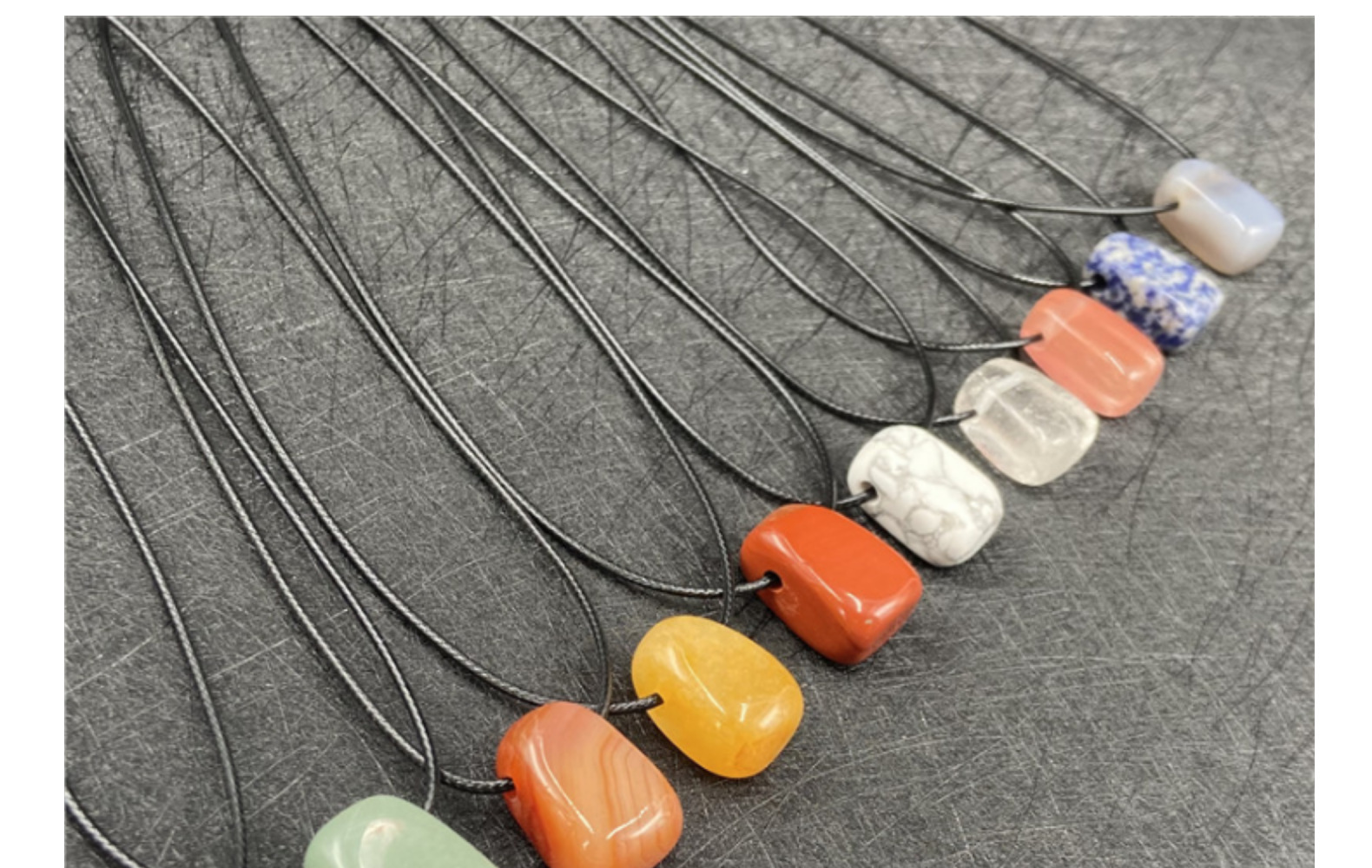 14g Weight Pendant Necklace Classification Gem Material Constellation Pattern Unisex Gender Korean Style Style Grey, White, Red, Green, Blue, Wine Red, Yellow Color Gem Constellation Pendant Necklace 4