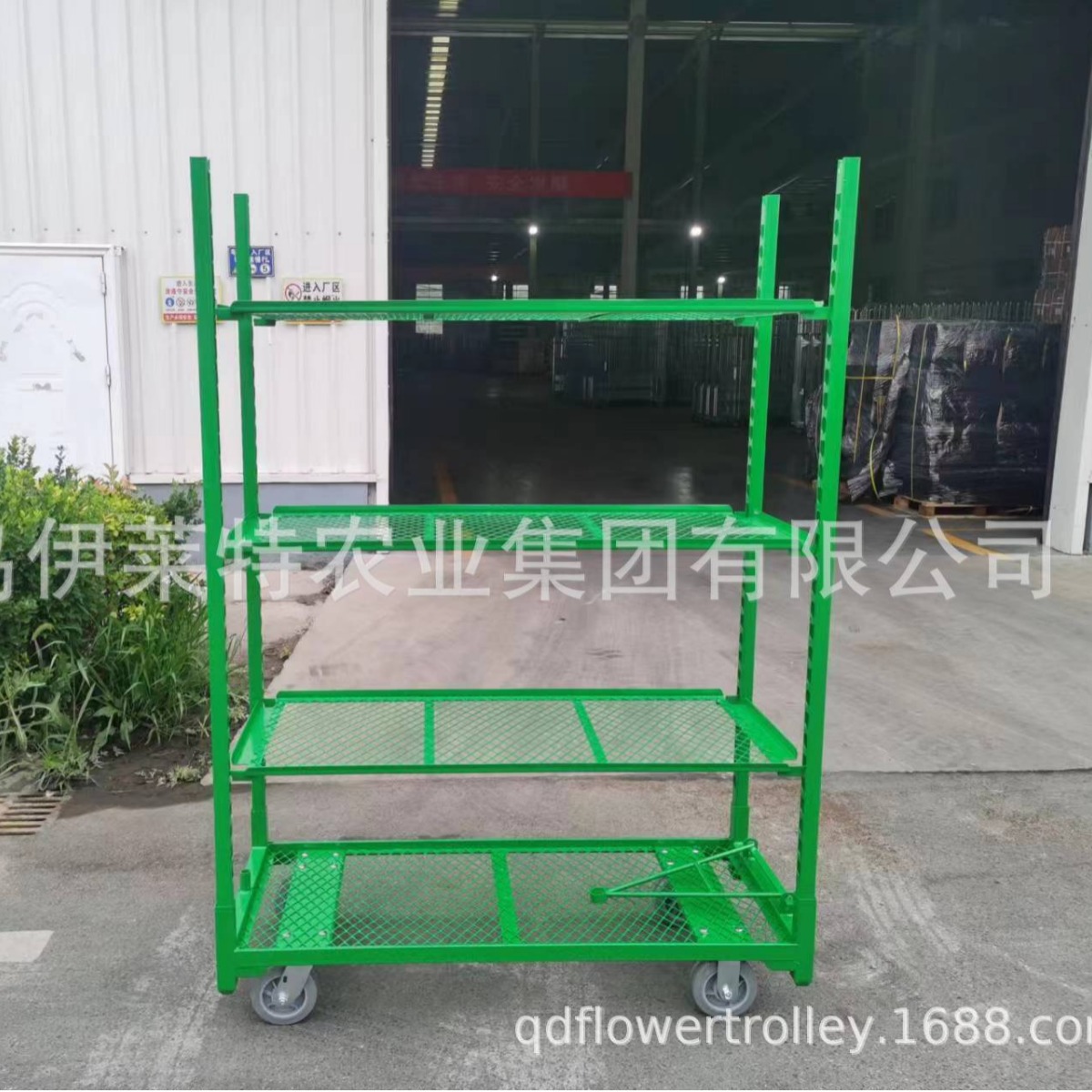 厂家直销花卉周转物流台车，可移动拆装花架花卉台车，育苗架