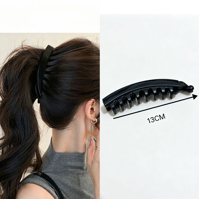 Pc Material 13cm Toothed Banana Clip Hair Accessory Hairpin Handmade DIY Fabric Base Wholesale in Stock Pc Material 13cm Toothed Banana Clip Hair Accessory Hairpin Handmade DIY Fabric Base Wholesale in Stock