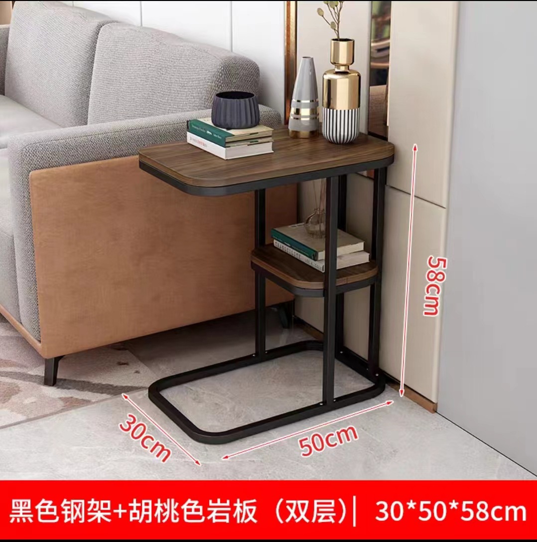 더블 블랙 프레임 호두 컬러 30*50*58