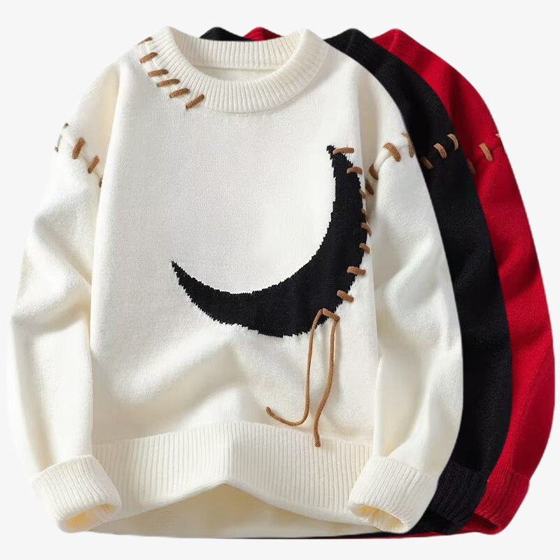 Cross-border popular European size plus size mink cashmere drawstring sweater for men, autumn and winter inner and outer wear, autumn and winter knitwear factory wholesale