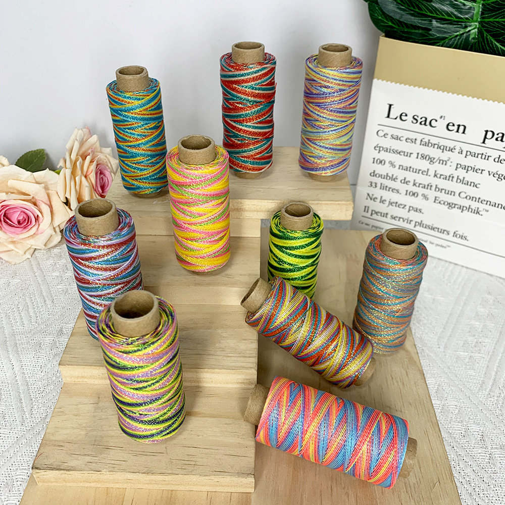Woven rainbow starry sky