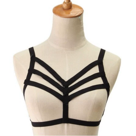Black white red bra, elastic set, decorations, on elastic band
