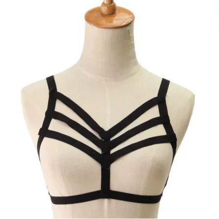 Black white red bra, elastic set, decorations, on elastic band