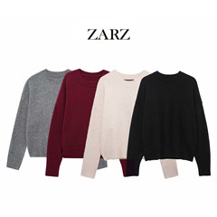 ZARZ 自制 欧美风 新款女装 洋气 时髦休闲软质针织衫 2142/186