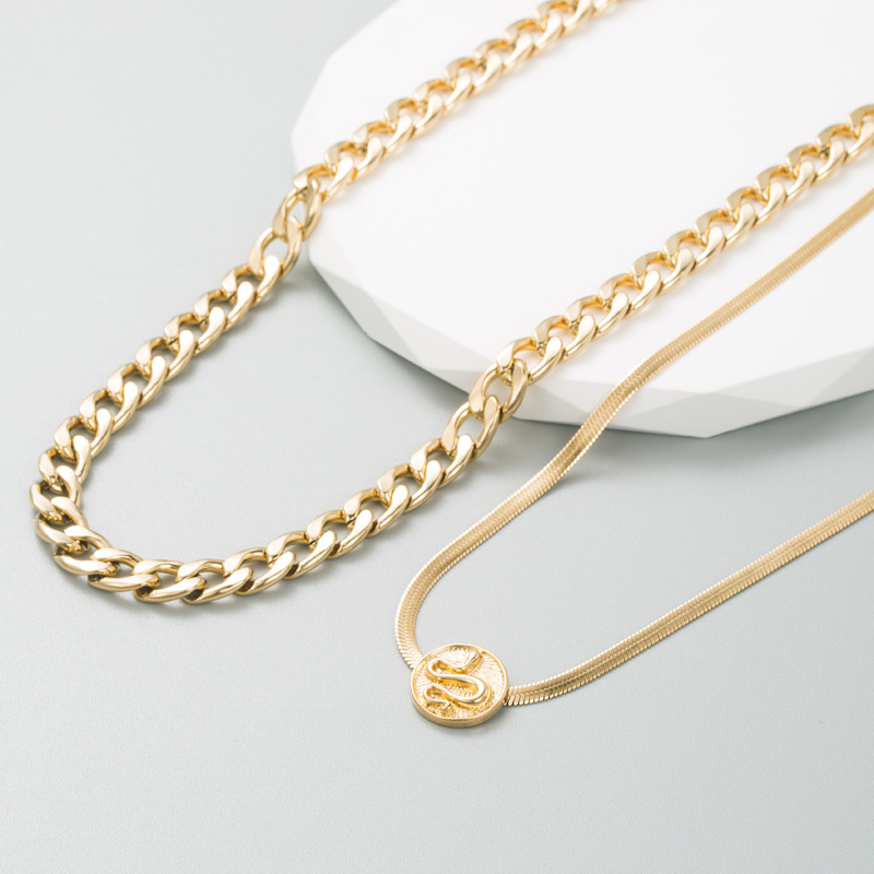 Fashion Round Titanium Steel Necklace Stainless Steel Necklaces