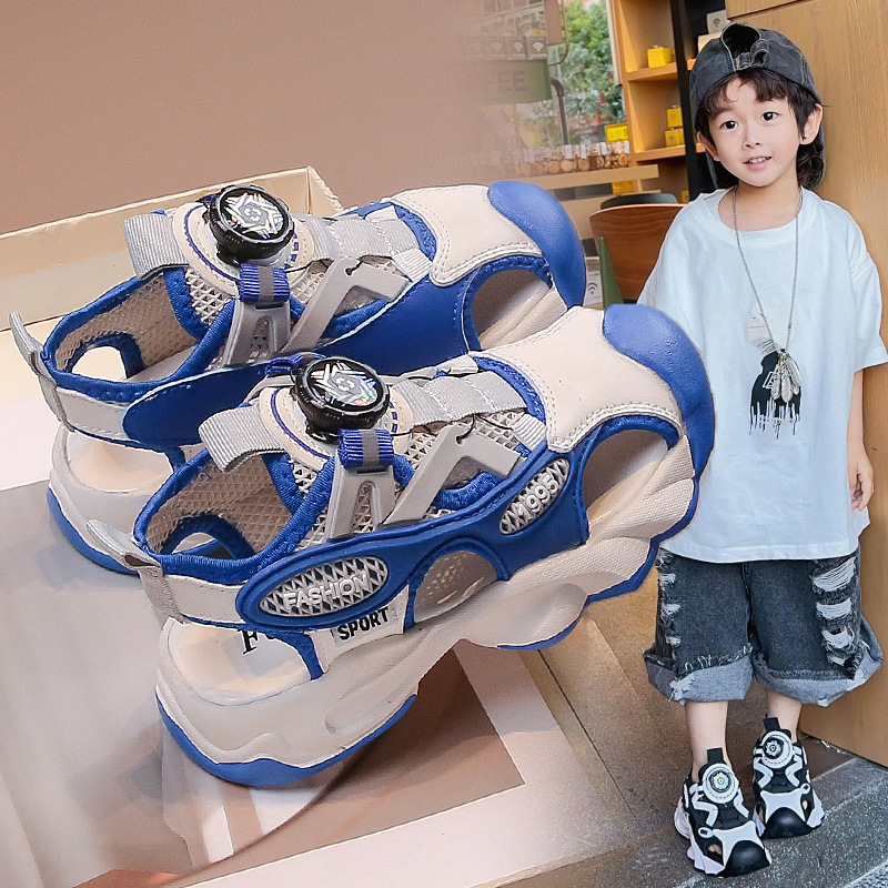 Sandalias para niños 2026 verano nuevo niño moda versátil zapatos de playa para correr zapatos deportivos zapatos casuales image 5