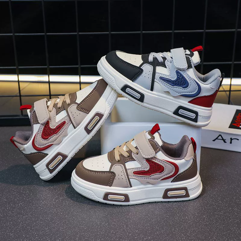 Детские кроссовки весна-осень 2024, новые модные детские удобные повседневные кроссовки среднего и большого размера на мягкой подошве, универсальная спортивная обувь