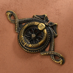 B-409 Pattern Single-Hole Drawer Pull for Home Alloy Cabinet Doors, European Antiquated Style Wardrobe Drawer Handles, Simple and Elegant