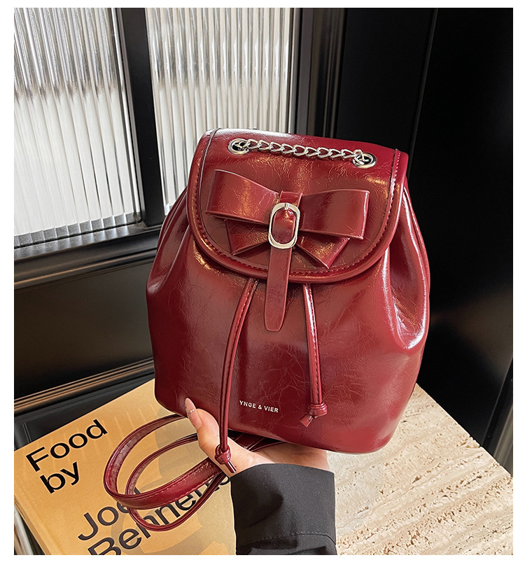 Student class pleated backpack for women 2024 new Korean style trendy student bag, niche high-end women's bag_voghion.com