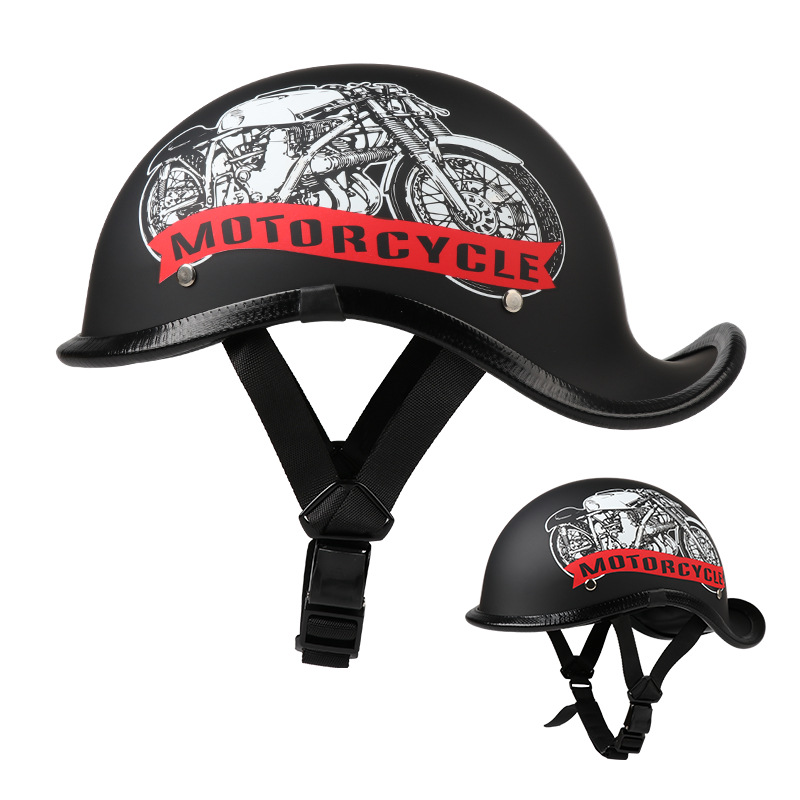 New National Standard 3C Certified Flip-Up Helmet, Japanese Retro Style Half Helmet for Men and Women, Electric Motorcycle Helmet for Riding