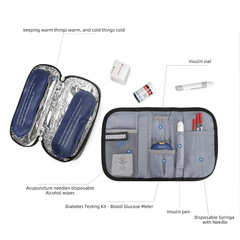 Insulin refrigeration box portable insulin aluminum film constant temperature outdoor insulation bag ice bag ice bag