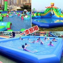 hur充气水池超大型户外水上乐园成人戏水池儿童玩水家用户外游泳