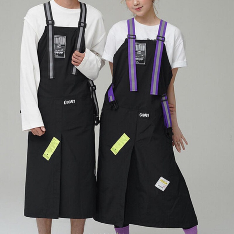 Customized Canvas Apron Internet Celebrity Korean Style Trendy Apron Waterproof High-End Coffee Shop Hairdressing Florist Work Clothes