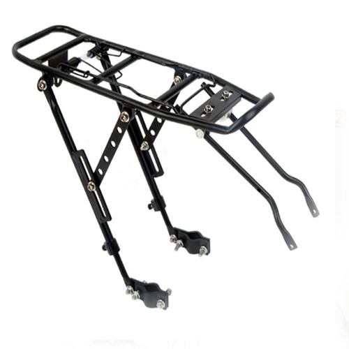 Mountain bike aluminum alloy rear rack Bicycle rear clothes rack Bicycle luggage rack Disc brake V brake adjustable