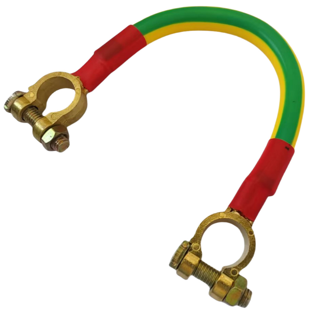 汽车电瓶连接搭火线 2AWG红黑铜线电瓶地线35平方电缆线维修配件