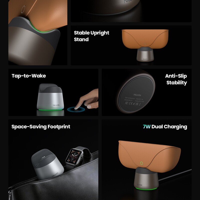 NILLKIN is suitable for Meta Ray-Ban smart glasses charging dock storage stand and rechargeable glasses case NILLKIN is suitable for Meta Ray-Ban smart glasses charging dock storage stand and rechargeable glasses case