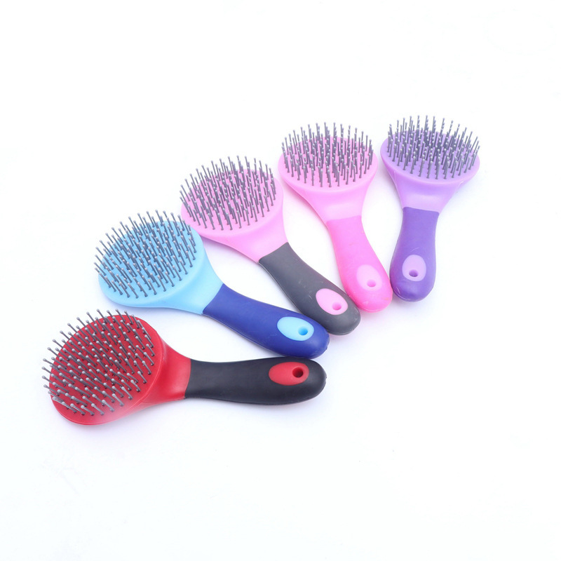 塑料按摩马刷工具马匹马尾梳鬃毛梳马房用品配件马具马匹毛发梳理