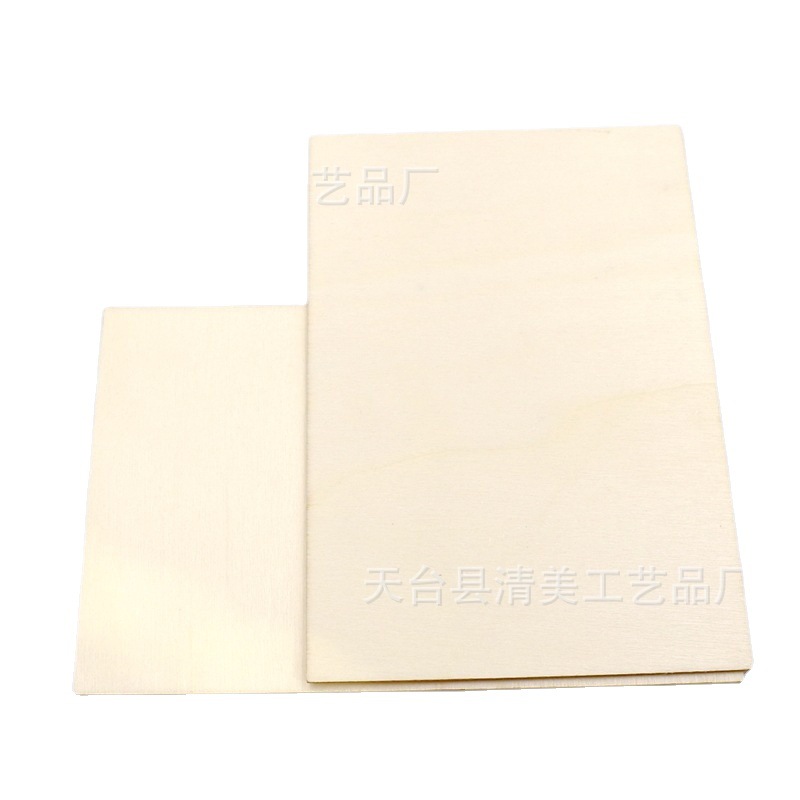 10*15cm ángulo recto rectangular madera astillas 2mm hoja gruesa madera astillas DIY madera astillas