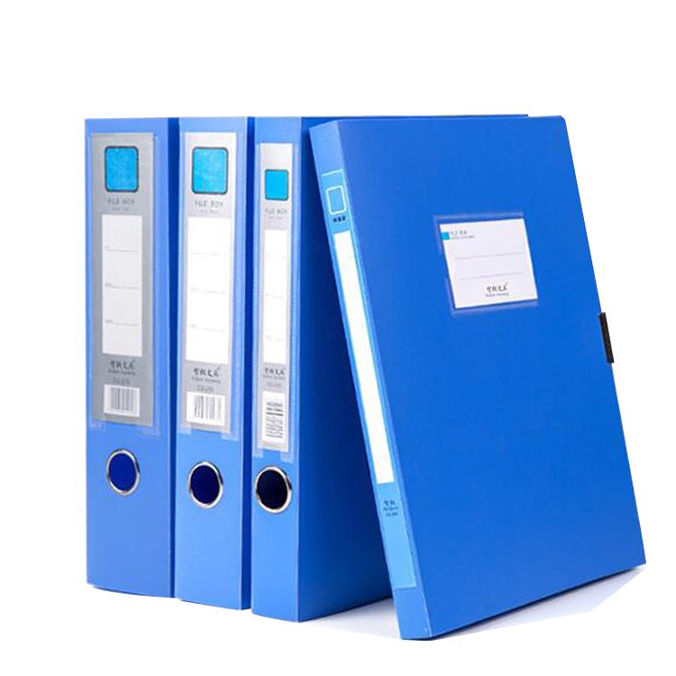 Suministros de oficina archivo A4 5,5 cm caja de almacenamiento de archivos de plástico CAJA DE INFORMACIÓN caja de archivo fábrica al por mayor