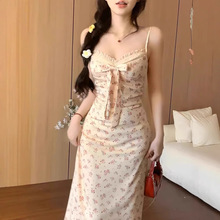 ��ʽ��ɫ���������黨��������ȹ2025�����¿����¿���������װȹ