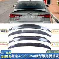 Подходит для Audi A3 S3 RS3 8V модификация заднего крыла из углеродного волокна без перфорации спойлера 2013-2020