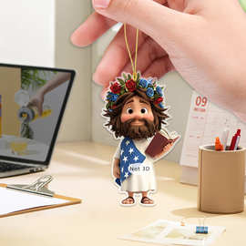 跨境毕业季胜利的曙光2D平面亚克力车载挂件装饰品背包小挂件挂牌