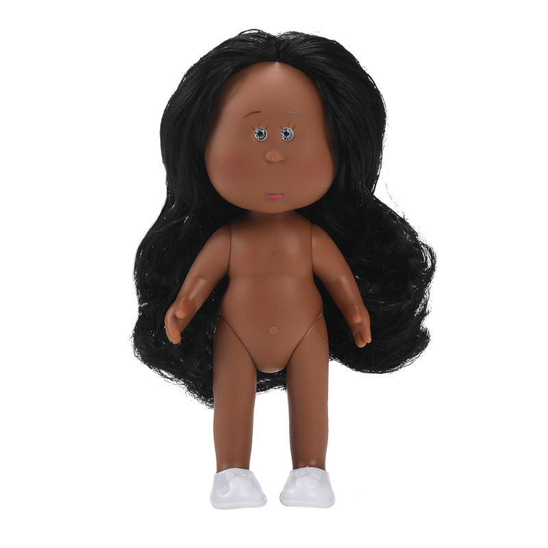 Dark muscled black curly hair parted in the middle