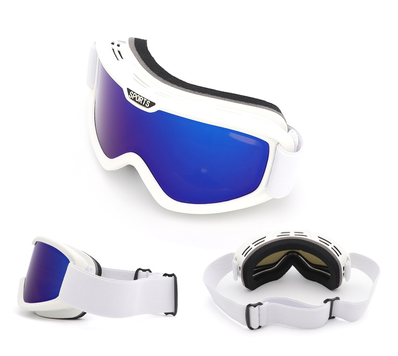 Ochelari de schi unisex, ochelari de drumeție cu protecție dublă pentru ceață, ochelari de schi anti-vânt și zăpadă, miopie_voghion.com